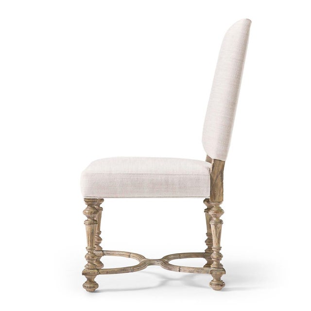 The side Chair with Turned Wood Legs brings the classic look of French Neoclassical design into today's relaxed homes. Its...