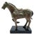 Tang Dynasty–Style Horse Sculpture in Bronze-Patina Metal, 10" For Sale