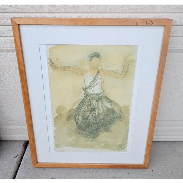 After Auguste Rodin “Danseuse Cambodgienne” Offset Lithographs, Pair, C. 1990s For Sale - Image 10 of 12