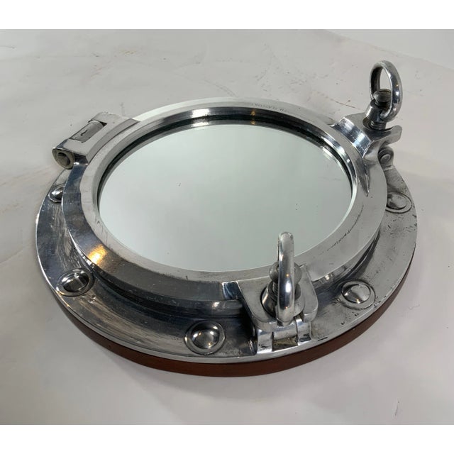 Aluminum Ship's Porthole Mirror For Sale In Boston - Image 6 of 10