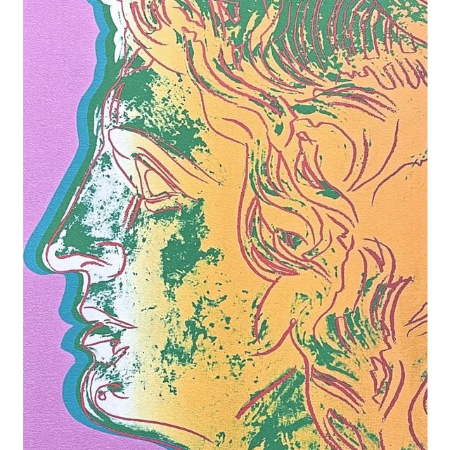 1986 Carnegie Museum of Art Andy Warhol "Alexander the Great light purple" Lithograph Portrait signed numbered print,...