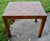 Henredon Oak Square Table Parquet Top Reeded Parsons Legs Mid Century End For Sale - Image 12 of 14