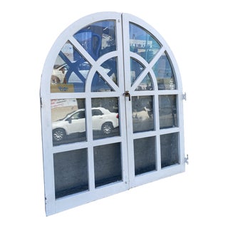 Original 1920s Spanish Palladium Arched Casement Windows For Sale