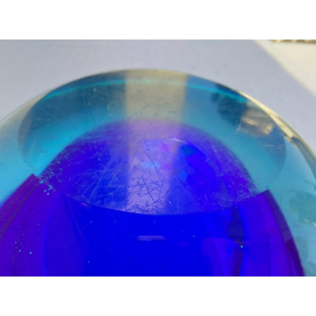 Sommerso Murano Glass Bowl attributed to Antonio Da Ros for Cenedese, Italy, 1960s For Sale - Image 14 of 15