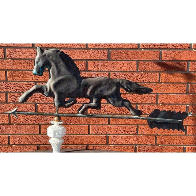 Gorgeous quality copper weathervane ready to install on top of your favorite peak/roof or to adorn your flower/rock...