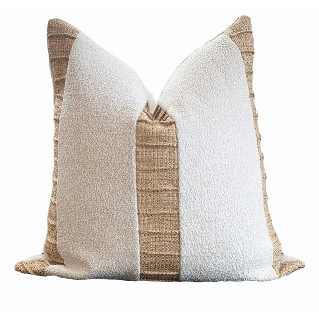 This stunning fabric combo combines a rich performance boucle in ivory with a khaki toned tweed with the look of textured...