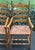 1970s Pair of Rustic English Country Ladder-Back Armchairs With Woven Rush Seats For Sale - Image 5 of 12