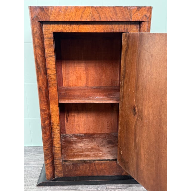 Antique Art Deco Wooden Nightstand, 1930s For Sale - Image 15 of 18