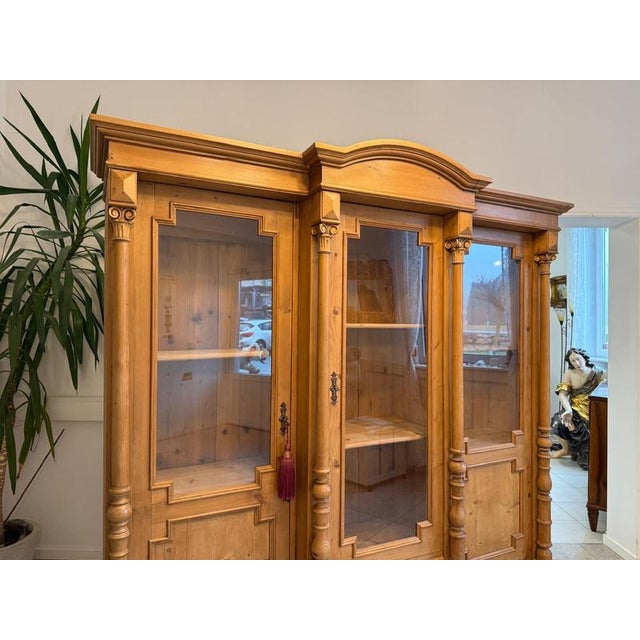 Antique Farmhouse Display Cabinet For Sale - Image 12 of 16