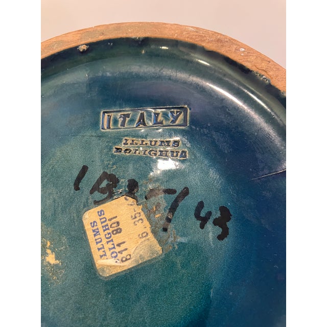 This large bowl was made by Bitossi in the 60’s The diameter is 13.75 inches The base is signed Italy Condition is...