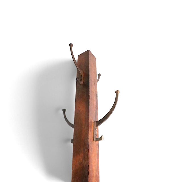 Early 20th Century Early 20th Century Arts and Crafts Coat Tree Rack For Sale - Image 5 of 8