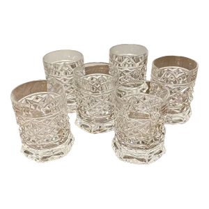 Vintage Ai-2 Set of 6 Old Fashion Crystal Glasses