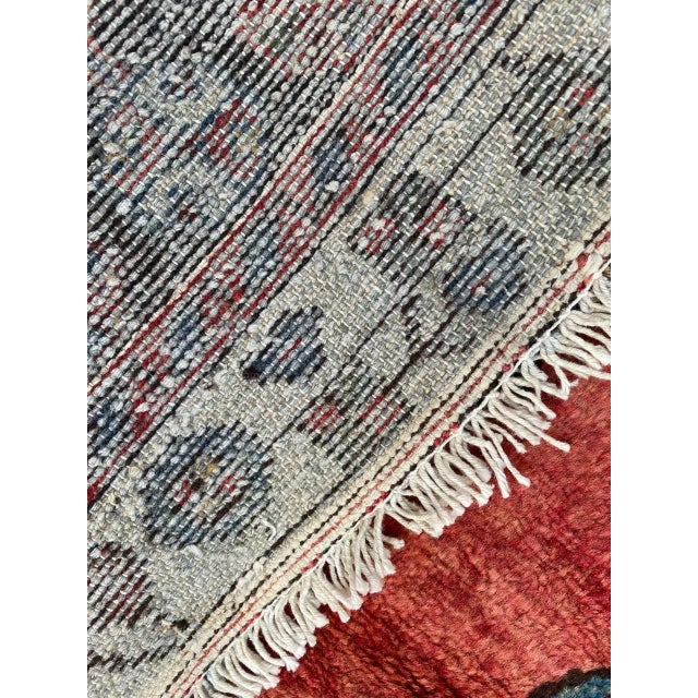 Vintage Mazlaghan Rug For Sale - Image 13 of 15