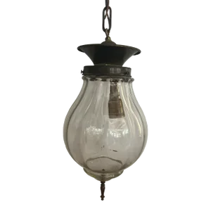 Vintage Glass and Metal Pendant 1960’s