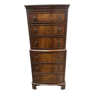 Antique Mahogany 6 Drawer Lingerie Chest, Reprodux by Bevan Funnell For Sale