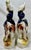 Staffordshire Antique Pair of 19th Century Staffordshire Figurines Depicting Period Dressed Women Riding Goats - From England For Sale - Image 4 of 11