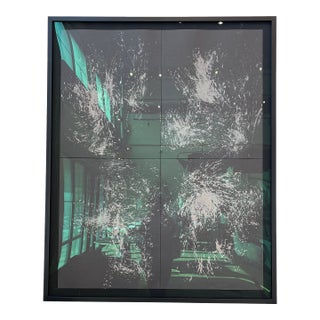 Abstract Contemporary Artwork in Black Frame by Jake Poser For Sale