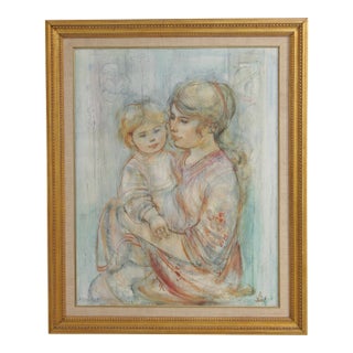 ‘Beatrice & Baby’ Lithograph Art - Numbered & Signed For Sale