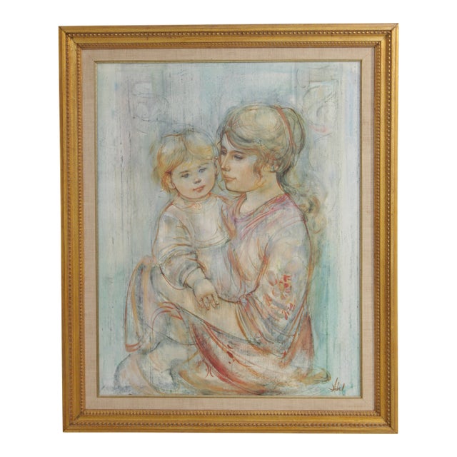 ‘Beatrice & Baby’ Lithograph Art - Numbered & Signed For Sale