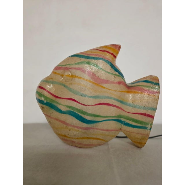 1960s Vintage Fiberglass Fish Lamp, 1960s For Sale - Image 5 of 13
