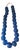 Vintage African Jumbo Glass Dark Blue Trading Beads Necklace One String For Sale