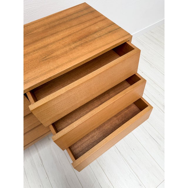 Vintage German Walnut Chest of Drawers, 1950s For Sale - Image 9 of 10
