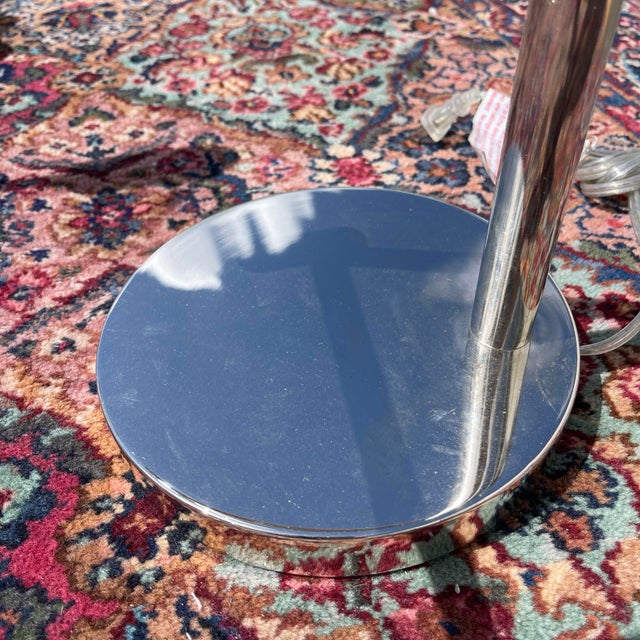 Ralph Lauren Lauren Ralph Lauren Chrome Cantilever Articulating Arm Table Lamps, a Pair For Sale - Image 4 of 7