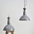 Industrial Industrial Grey Dome Pendant Light by Benjamin Crysteel, 1950s For Sale - Image 3 of 6