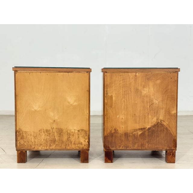 Brown Mid-Century Modern Bedside Tables, Set of 2 For Sale - Image 8 of 10