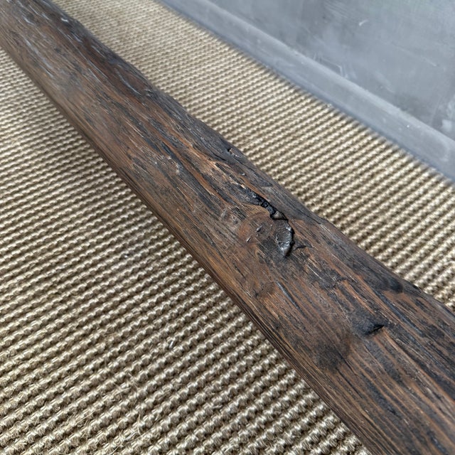 Vintage Elm Wood Console 97" For Sale - Image 12 of 15