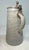 Large Antique 1800's German Pottery Porcelain Pewter Lidded Beer Stein Mug For Sale - Image 9 of 13