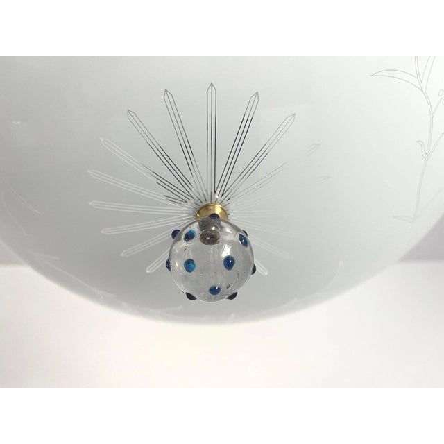 Modern Sunburst & Branches Flush Light For Sale - Image 13 of 18
