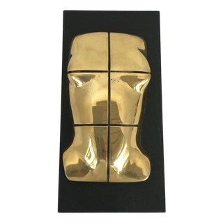 Italian Bronze Abstract Sculpture by Jiro Sugawara, 1980 For Sale