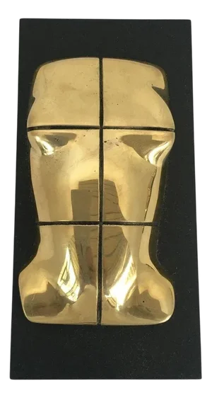 Italian Bronze Abstract Sculpture by Jiro Sugawara, 1980