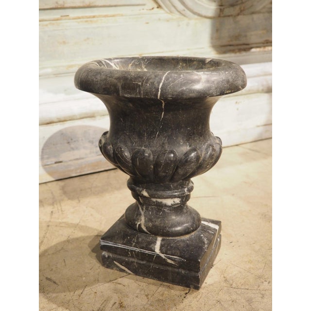Pair of Circa 1850 French Nero Marquina Marble Table Vases For Sale - Image 18 of 18