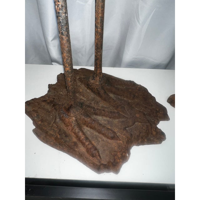 Traditional Pair of 20th Century Large Garden Heron Sculptures For Sale - Image 3 of 8