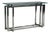 Constructivist Style, Console Table, Chromed Steel, Beveled Glass, Usa, 1980s For Sale
