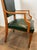 Wood 1940s Pair of oak and leather armchairs by De Coene Frères For Sale - Image 7 of 12