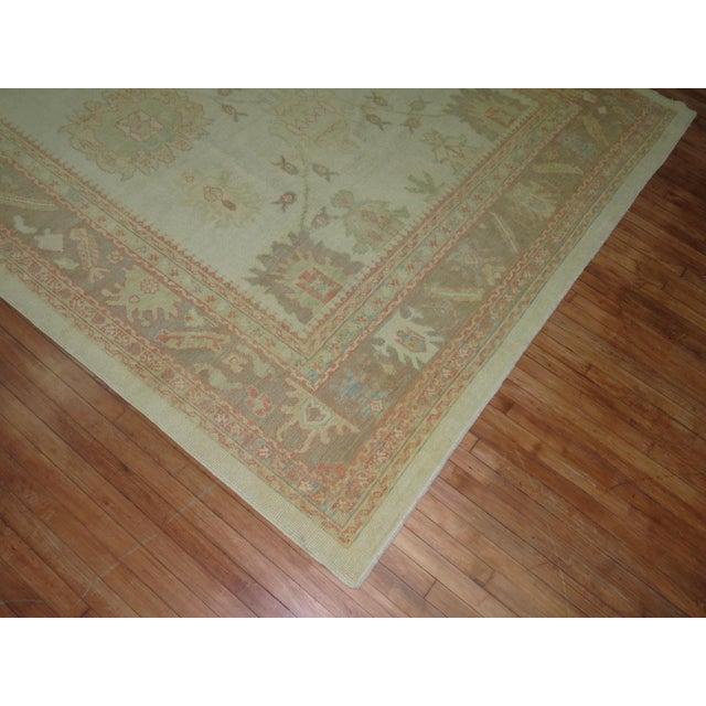 Oushak Rug, 8'6'' X 12'9'' For Sale - Image 9 of 9