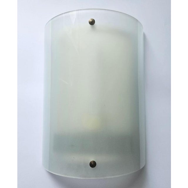 Large Mid-Century Glass Wall Lamp, 1970s For Sale - Image 9 of 17
