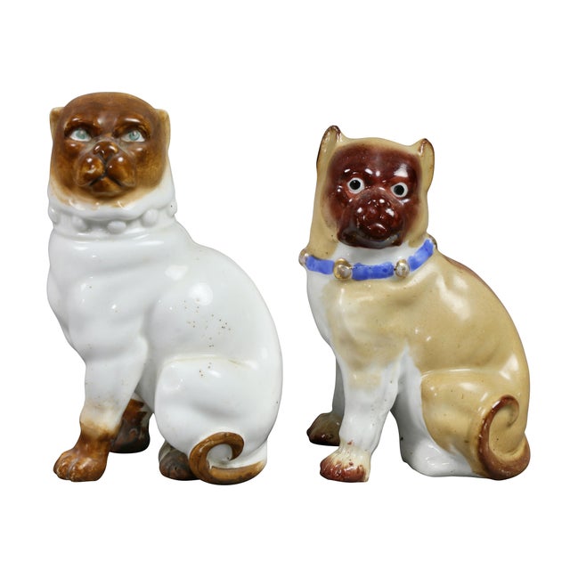 Collection of Forty Two-Pottery and Porcelain Pug Dogs For Sale - Image 12 of 13