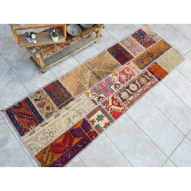 Turkish 3x10 Vintage Turkish Runner Rug For Sale - Image 3 of 10