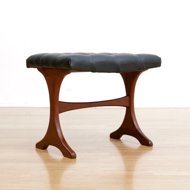 Black Mid Century Vanity Stool by G Plan For Sale - Image 8 of 10