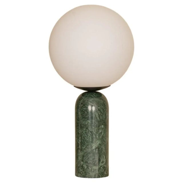 Green Marble and Steel Atlas Table Lamp by Simone & Marcel For Sale - Image 6 of 6