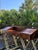 Vintage Drexel Oxford Square Campaign Roll Top Desk by John Van Koert With Gilt X-Base For Sale In Tampa - Image 6 of 8