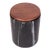 Artifacts Trading Company Storage Canister with Sealed Wood Top in Black, Large For Sale