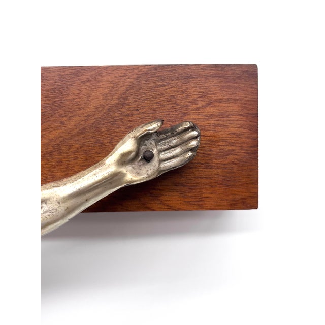 Large Antique Wall Cross with Jesus Figure, 1890s For Sale - Image 9 of 15