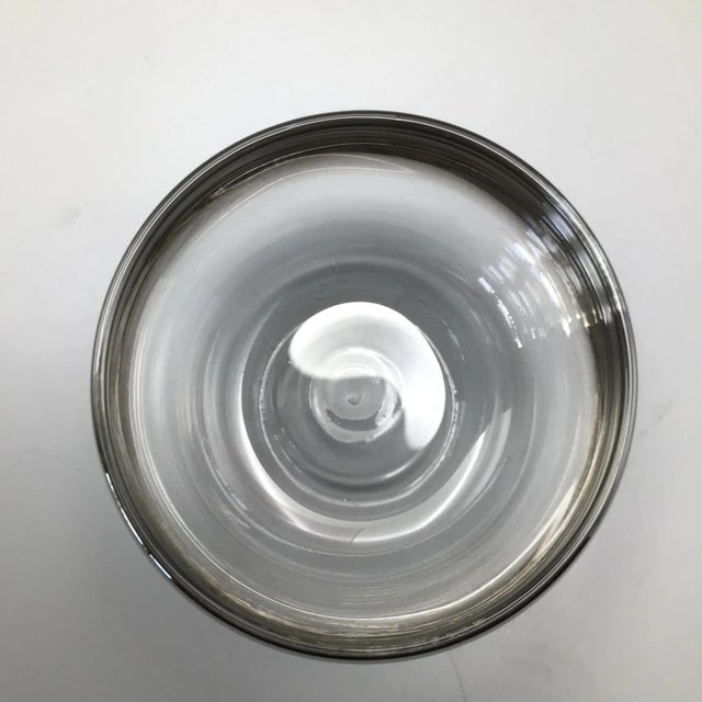 Dorothy Thorpe Silver Rim Punch Bowl and 12 Silver Fade Punch Cups-Set of 14 For Sale - Image 11 of 13