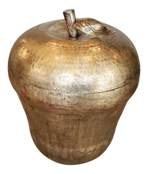 Large Mid-Century Apple Covered Container