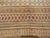 Antique Uzbek Tribal Soumak Kilim, Handwoven Stripe Pattern, Brown & Gold, 4x7 For Sale - Image 14 of 16